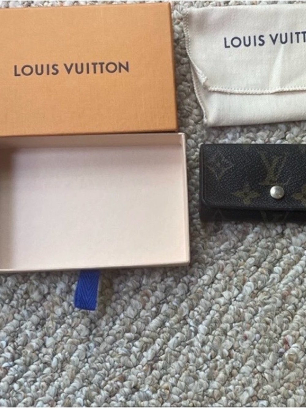 Louis Vuitton Brown Monogram Key Pouch